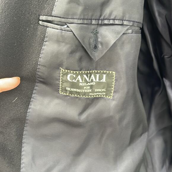 Canali Loro Piana wool cashmere blend double breasted sport coat blazer sz 56L - Picture 7 of 9